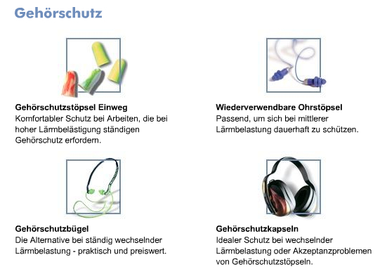 Auswahl - Geh�rschutz